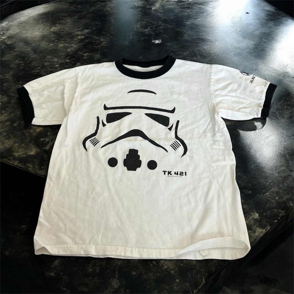 ◼️STAR WARS: Boy size M, Storm Trooper Galactic Empire short sleeve shirt◼️